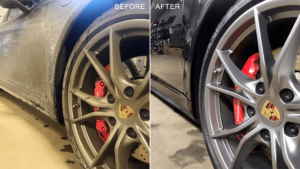 clean tires before and after